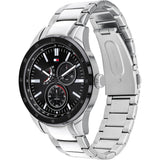 Buy Shop Tommy Hilfiger Austin Black Dial Silver Steel Strap Watch for Men - 1791639 USA Online