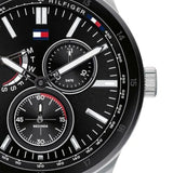 Buy Shop Tommy Hilfiger Austin Black Dial Silver Steel Strap Watch for Men - 1791639 USA Online