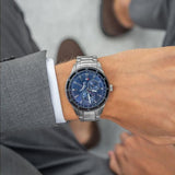 Buy Shop Tommy Hilfiger Austin Blue Dial Silver Steel Strap Watch for Men - 1791640 USA Online