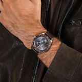 Buy Shop Tommy Hilfiger Austin Grey Dial Brown Leather Strap Watch for Men - 1791637 USA Online