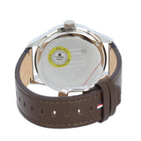 Buy Shop Tommy Hilfiger Austin Grey Dial Brown Leather Strap Watch for Men - 1791637 USA Online