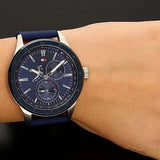 Buy Shop Tommy Hilfiger Austin Quartz Blue Dial Blue Rubber Strap Watch for Men - 1791635 USA Online