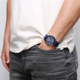 Buy Shop Tommy Hilfiger Austin Quartz Blue Dial Blue Rubber Strap Watch for Men - 1791635 USA Online