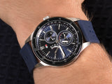 Buy Shop Tommy Hilfiger Austin Quartz Blue Dial Blue Rubber Strap Watch for Men - 1791635 USA Online