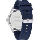 Buy Shop Tommy Hilfiger Austin Quartz Blue Dial Blue Rubber Strap Watch for Men - 1791635 USA Online