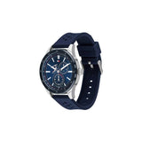 Buy Shop Tommy Hilfiger Austin Quartz Blue Dial Blue Rubber Strap Watch for Men - 1791635 USA Online