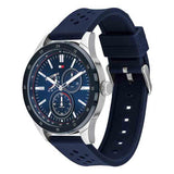 Buy Shop Tommy Hilfiger Austin Quartz Blue Dial Blue Rubber Strap Watch for Men - 1791635 USA Online