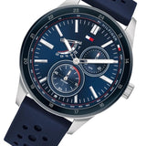 Buy Shop Tommy Hilfiger Austin Quartz Blue Dial Blue Rubber Strap Watch for Men - 1791635 USA Online