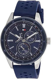 Buy Shop Tommy Hilfiger Austin Quartz Blue Dial Blue Rubber Strap Watch for Men - 1791635 USA Online
