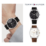Buy Shop Tommy Hilfiger Baker Chronograph Black Dial Black Leather Strap Watch For Men - 1710449 USA Online