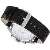 Buy Shop Tommy Hilfiger Baker Chronograph Black Dial Black Leather Strap Watch For Men - 1710449 USA Online