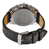 Buy Shop Tommy Hilfiger Baker Chronograph Black Dial Black Leather Strap Watch For Men - 1710449 USA Online