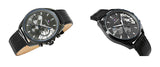 Buy Shop Tommy Hilfiger Baker Chronograph Black Dial Black Leather Strap Watch For Men - 1710452 USA Online