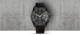 Buy Shop Tommy Hilfiger Baker Chronograph Black Dial Black Leather Strap Watch For Men - 1710452 USA Online