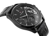 Buy Shop Tommy Hilfiger Baker Chronograph Black Dial Black Leather Strap Watch For Men - 1710452 USA Online
