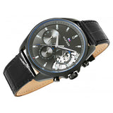 Buy Shop Tommy Hilfiger Baker Chronograph Black Dial Black Leather Strap Watch For Men - 1710452 USA Online