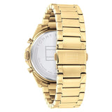 Buy Shop Tommy Hilfiger Baker Chronograph Black Dial Gold Steel Strap Watch for Men - 1710447 USA Online