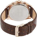 Buy Shop Tommy Hilfiger Baker Chronograph Blue Dial Brown Leather Strap Watch For Men - 1710453 USA Online