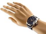 Buy Shop Tommy Hilfiger Baker Chronograph Quartz Blue Dial Blue Leather Strap Watch For Men - 1710451 USA Online