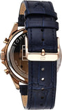 Buy Shop Tommy Hilfiger Baker Chronograph Quartz Blue Dial Blue Leather Strap Watch For Men - 1710451 USA Online
