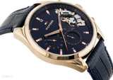 Buy Shop Tommy Hilfiger Baker Chronograph Quartz Blue Dial Blue Leather Strap Watch For Men - 1710451 USA Online