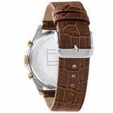 Buy Shop Tommy Hilfiger Baker Chronograph White Dial Brown Leather Strap Watch For Men - 1710450 USA Online