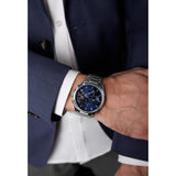 Buy Shop Tommy Hilfiger Baker Quartz Blue Dial Silver Steel Strap Watch For Men - 1710448 USA Online