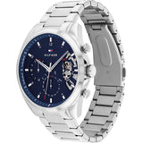 Buy Shop Tommy Hilfiger Baker Quartz Blue Dial Silver Steel Strap Watch For Men - 1710448 USA Online