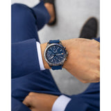 Buy Shop Tommy Hilfiger Bank Blue Dial Blue Rubber Strap Watch for Men - 1791721 USA Online