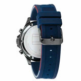 Buy Shop Tommy Hilfiger Bank Blue Dial Blue Rubber Strap Watch for Men - 1791721 USA Online