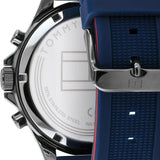 Buy Shop Tommy Hilfiger Bank Blue Dial Blue Rubber Strap Watch for Men - 1791721 USA Online