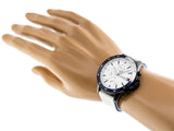 Buy Shop Tommy Hilfiger Bank Chronograph White Dial White Rubber Strap Watch for Men - 1791723 USA Online