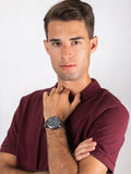 Buy Shop Tommy Hilfiger Bank Grey Dial Grey Steel Strap Watch for Men - 1791719 USA Online