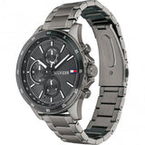 Buy Shop Tommy Hilfiger Bank Grey Dial Grey Steel Strap Watch for Men - 1791719 USA Online