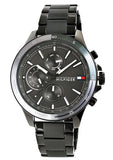 Buy Shop Tommy Hilfiger Bank Grey Dial Grey Steel Strap Watch for Men - 1791719 USA Online