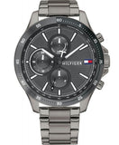 Buy Shop Tommy Hilfiger Bank Grey Dial Grey Steel Strap Watch for Men - 1791719 USA Online