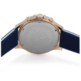 Buy Shop Tommy Hilfiger Bank Multifunction Quartz White Dial Blue Rubber Strap Watch for Men - 1791778 USA Online