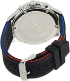 Buy Shop Tommy Hilfiger Bank Quartz Black Dial Black Rubber Strap Watch for Men - 1791724 USA Online