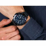 Buy Shop Tommy Hilfiger Bank Quartz Blue Dial Blue Steel Strap Watch for Men - 1791720 USA Online