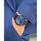 Buy Shop Tommy Hilfiger Bank Quartz Blue Dial Blue Steel Strap Watch for Men - 1791720 USA Online