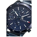 Buy Shop Tommy Hilfiger Bank Quartz Blue Dial Blue Steel Strap Watch for Men - 1791720 USA Online