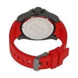Buy Shop Tommy Hilfiger Windsurf Black Dial Red Rubber Strap Watch for Men - 1791112 USA Online
