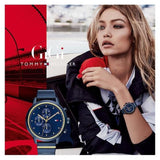 Buy Shop Tommy Hilfiger Blake Blue Dial Blue Steel Strap Watch for Women - 1781893 USA Online