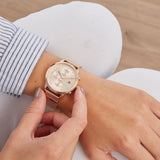 Buy Shop Tommy Hilfiger Blake Chronograph Rose Gold Dial Rose Gold Mesh Bracelet Watch For Women - 1781907 USA Online