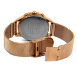 Buy Shop Tommy Hilfiger Blake Chronograph Rose Gold Dial Rose Gold Mesh Bracelet Watch For Women - 1781907 USA Online