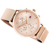 Buy Shop Tommy Hilfiger Blake Chronograph Rose Gold Dial Rose Gold Mesh Bracelet Watch For Women - 1781907 USA Online
