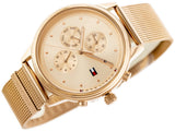 Buy Shop Tommy Hilfiger Blake Chronograph Rose Gold Dial Rose Gold Mesh Bracelet Watch For Women - 1781907 USA Online