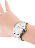 Buy Shop Tommy Hilfiger Blake Chronograph Silver Dial Pink Leather Strap Watch For Women - 1781906 USA Online
