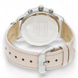 Buy Shop Tommy Hilfiger Blake Chronograph Silver Dial Pink Leather Strap Watch For Women - 1781906 USA Online