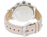 Buy Shop Tommy Hilfiger Blake Chronograph Silver Dial Pink Leather Strap Watch For Women - 1781906 USA Online